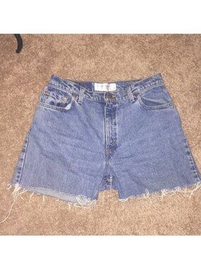the vintage twin levi denim shorts